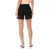 Amazon Essentials Women’s Mid-Rise Slim-Fit 5 Inch Inseam Khaki Shorts (Available in Straight and Curvy Fits)(Black)