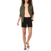 Amazon Essentials Women’s Mid-Rise Slim-Fit 5 Inch Inseam Khaki Shorts (Available in Straight and Curvy Fits)(Black)