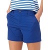 Amazon Essentials Women’s Mid-Rise Slim-Fit 5 Inch Inseam Khaki Shorts (Available in Straight and Curvy Fits)(Blue)