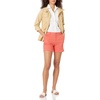 Amazon Essentials Women’s Mid-Rise Slim-Fit 5 Inch Inseam Khaki Shorts (Available in Straight and Curvy Fits)(Coral Pink)