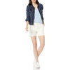 Amazon Essentials Women’s Mid-Rise Slim-Fit 5 Inch Inseam Khaki Shorts (Available in Straight and Curvy Fits)(Cream)