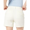 Amazon Essentials Women’s Mid-Rise Slim-Fit 5 Inch Inseam Khaki Shorts (Available in Straight and Curvy Fits)(Cream)