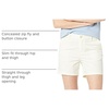Amazon Essentials Women’s Mid-Rise Slim-Fit 5 Inch Inseam Khaki Shorts (Available in Straight and Curvy Fits)(Cream)