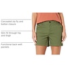 Amazon Essentials Women’s Mid-Rise Slim-Fit 5 Inch Inseam Khaki Shorts (Available in Straight and Curvy Fits)(Dark Olive)