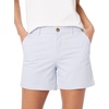 Amazon Essentials Women’s Mid-Rise Slim-Fit 5 Inch Inseam Khaki Shorts (Available in Straight and Curvy Fits)(Light Blue)