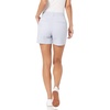 Amazon Essentials Women’s Mid-Rise Slim-Fit 5 Inch Inseam Khaki Shorts (Available in Straight and Curvy Fits)(Light Blue)