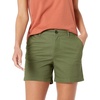 Amazon Essentials Women’s Mid-Rise Slim-Fit 5 Inch Inseam Khaki Shorts (Available in Straight and Curvy Fits)(Olive)