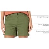 Amazon Essentials Women’s Mid-Rise Slim-Fit 5 Inch Inseam Khaki Shorts (Available in Straight and Curvy Fits)(Olive)