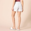 Amazon Essentials Women’s Mid-Rise Slim-Fit 5 Inch Inseam Khaki Shorts (Available in Straight and Curvy Fits)(White)