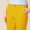 Amazon Essentials Women’s Mid-Rise Slim-Fit Stretchy Khaki Pants (Available in Plus Size)(Dark Yellow)