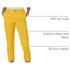 Amazon Essentials Women’s Mid-Rise Slim-Fit Stretchy Khaki Pants (Available in Plus Size)(Dark Yellow)