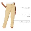 Amazon Essentials Women’s Mid-Rise Slim-Fit Stretchy Khaki Pants (Available in Plus Size)(Khaki)