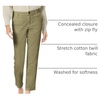 Amazon Essentials Women’s Mid-Rise Slim-Fit Stretchy Khaki Pants (Available in Plus Size)(Washed Olive)