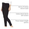 Amazon Essentials Women’s Mid-Rise Stretchy Skinny Denim Jeans, 5-Pocket(Black)