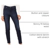Amazon Essentials Women’s Mid-Rise Stretchy Skinny Denim Jeans, 5-Pocket(Dark Wash)