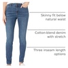 Amazon Essentials Women’s Mid-Rise Stretchy Skinny Denim Jeans, 5-Pocket(Medium Wash)