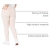 Amazon Essentials Women’s Mid-Rise Stretchy Skinny Denim Jeans, 5-Pocket(Pale Pink)