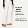 Amazon Essentials Women’s Mid-Rise Water-Resistant Insulated Ski Pants(White)