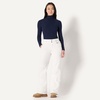 Amazon Essentials Women’s Mid-Rise Water-Resistant Insulated Ski Pants(White)