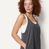 Amazon Essentials Women’s Oversized-Fit Sleeveless Jumpsuit(Charcoal Heather)