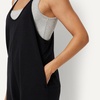 Amazon Essentials Women’s Oversized-Fit Sleeveless Romper(Black)