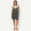 Amazon Essentials Women’s Oversized-Fit Sleeveless Romper(Charcoal Heather)