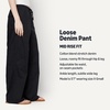Amazon Essentials Women’s Oversized-Fit Tie Waist Lightweight Pant(Black)