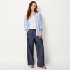 Amazon Essentials Women’s Oversized-Fit Tie Waist Lightweight Pant(Dark Midnight Wash)