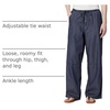 Amazon Essentials Women’s Oversized-Fit Tie Waist Lightweight Pant(Dark Midnight Wash)