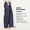 Amazon Essentials Women’s Oversized-Fit Tie Waist Lightweight Pant(Dark Midnight Wash)