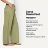 Amazon Essentials Women’s Oversized-Fit Tie Waist Lightweight Pant(Washed Khaki Green)