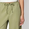 Amazon Essentials Women’s Oversized-Fit Tie Waist Lightweight Pant(Washed Khaki Green)