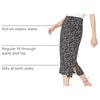 Amazon Essentials Women’s Pull-On Knit Midi Skirt with Elastic Waist, Slits(Black/White – Abstract Animal)