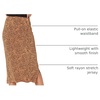Amazon Essentials Women’s Pull-On Knit Midi Skirt with Elastic Waist, Slits(Brown black)