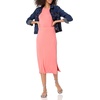 Amazon Essentials Women’s Pull-On Knit Midi Skirt with Elastic Waist, Slits(Peach)