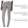 Amazon Essentials Women’s Pull-On Mid Rise Stretchy Knit Jegging (Available in Plus Size)(Black Grey Glen Plaid)
