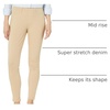 Amazon Essentials Women’s Pull-On Mid Rise Stretchy Knit Jegging (Available in Plus Size)(Khaki Brown)