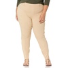 Amazon Essentials Women’s Pull-On Mid Rise Stretchy Knit Jegging (Available in Plus Size)(Khaki Brown)