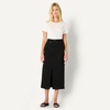 Amazon Essentials Women’s Regular-Fit High-Rise Long Jean Skirt with Slight A-line Silhouette, 5 Pocket Styling(Black)