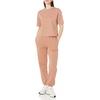 Amazon Essentials Women’s Relaxed Fit Sweatpants Joggers with Elastic Waist, Mid Rise (Available in Plus Size)(Light Brown)