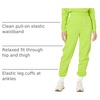 Amazon Essentials Women’s Relaxed Fit Sweatpants Joggers with Elastic Waist, Mid Rise (Available in Plus Size)(Lime Green)