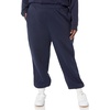 Amazon Essentials Women’s Relaxed Fit Sweatpants Joggers with Elastic Waist, Mid Rise (Available in Plus Size)(Navy)