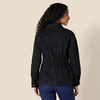 Amazon Essentials Women’s Relaxed-Fit Dropped Shoulder Midweight Cotton Twill Jacket(Black)