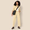 Amazon Essentials Women’s Relaxed-Fit Dropped Shoulder Midweight Cotton Twill Jacket(Tan)