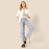 Amazon Essentials Women’s Relaxed-Fit Dropped Shoulder Midweight Cotton Twill Jacket(White)