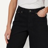 Amazon Essentials Women’s Relaxed-Fit Mid-Rise Long Jean Shorts(Black)