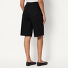 Amazon Essentials Women’s Relaxed-Fit Mid-Rise Long Jean Shorts(Black)