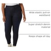 Amazon Essentials Women’s Skinny Fit Mid-Rise Stretch Pull-On Jegging with Pockets – Discontinued Colors(Black Rinse)