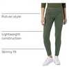 Amazon Essentials Women’s Skinny Fit Mid-Rise Stretch Pull-On Jegging with Pockets – Discontinued Colors(Dark Green)