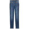 Amazon Essentials Women’s Skinny Fit Mid-Rise Stretch Pull-On Jegging with Pockets – Discontinued Colors(Medium Blue)